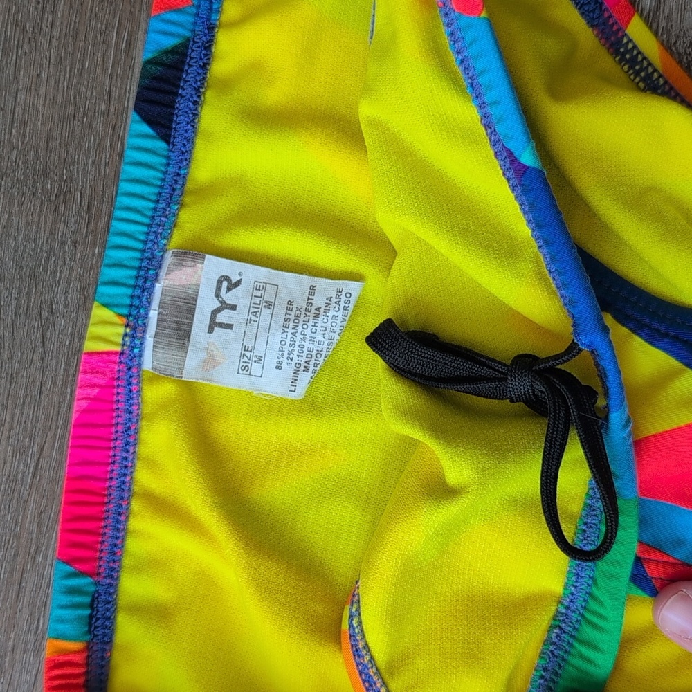 TYR Racerback Two Piece - Neon Geometric - Picture 3 of 4